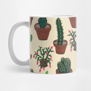 Gouache Cacti Pattern Mug
